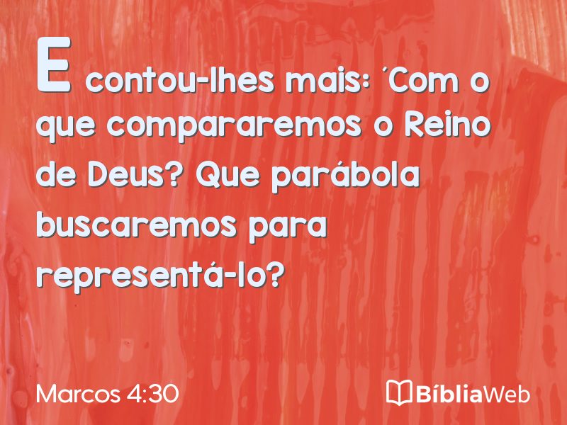 Marcos 4:30 em imagem para compartilhar