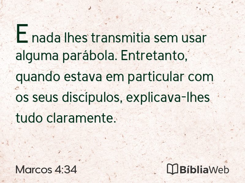 Marcos 4:34 em imagem para compartilhar