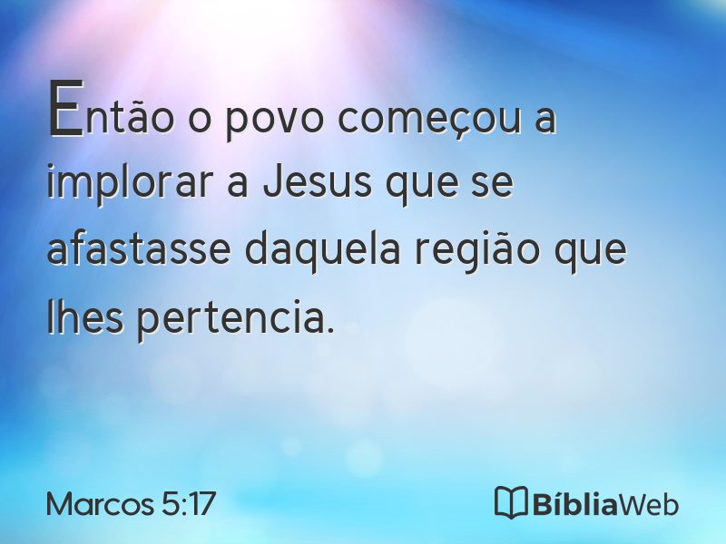 Marcos 5:17 em imagem para compartilhar