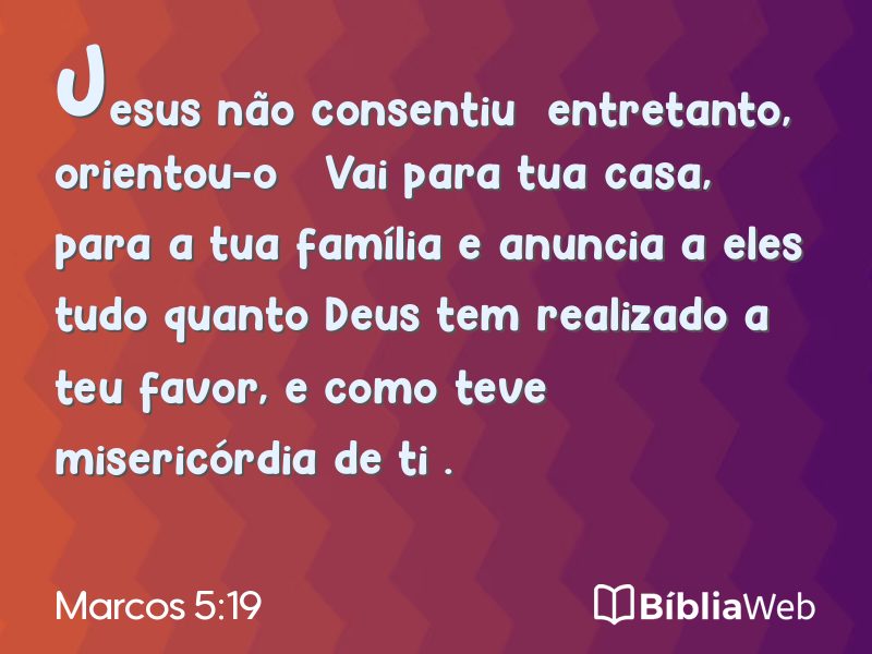 Marcos 5:19 em imagem para compartilhar