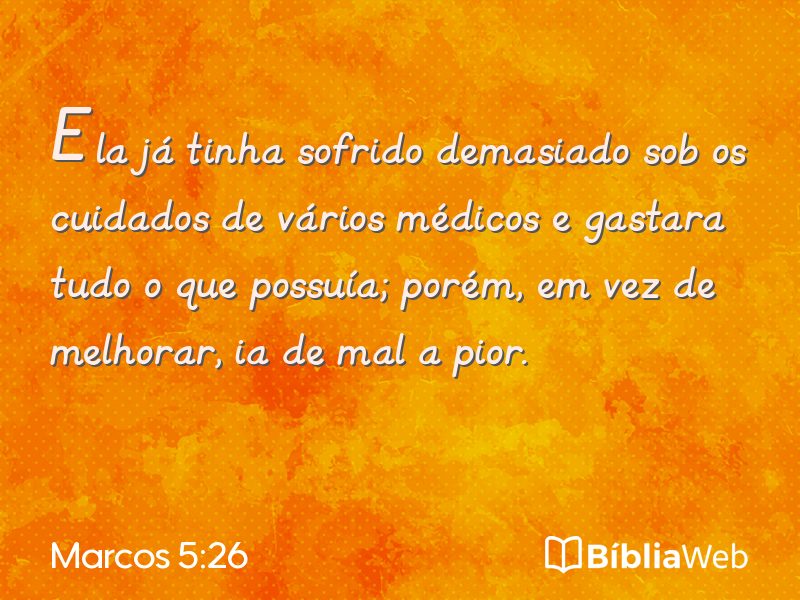 Marcos 5:26 em imagem para compartilhar