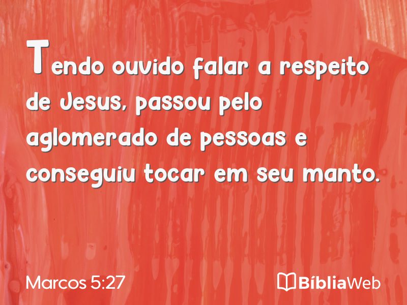 Marcos 5:27 em imagem para compartilhar