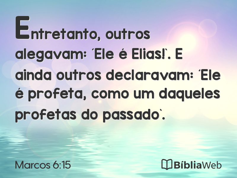 Marcos 6:15 em imagem para compartilhar