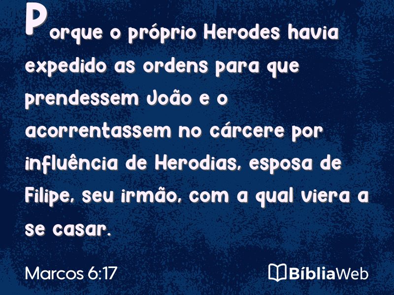 Marcos 6:17 em imagem para compartilhar