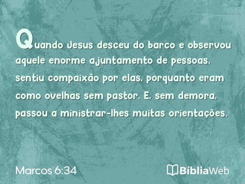 Marcos 6:34 em imagem para compartilhar