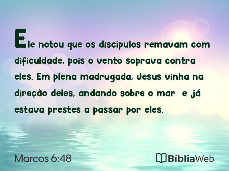 Marcos 6:48 em imagem para compartilhar