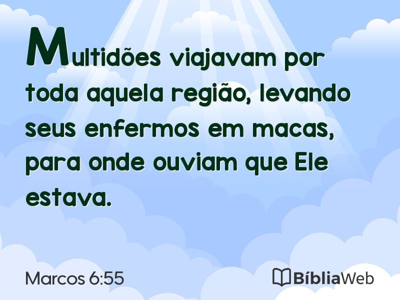 Marcos 6:55 em imagem para compartilhar