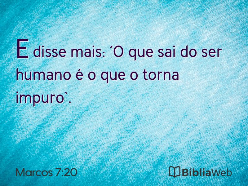 Marcos 7:20 em imagem para compartilhar