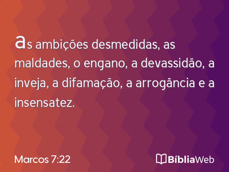 Marcos 7:22 em imagem para compartilhar
