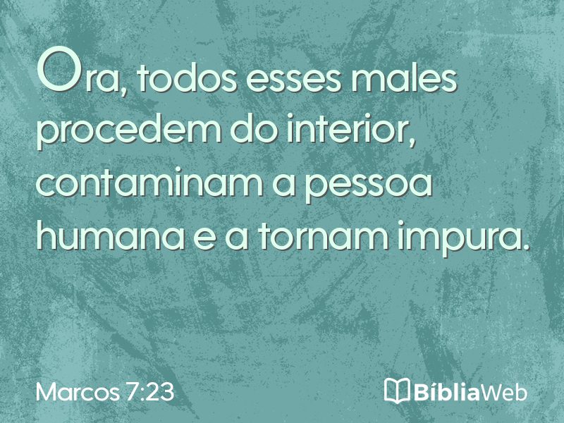 Marcos 7:23 em imagem para compartilhar