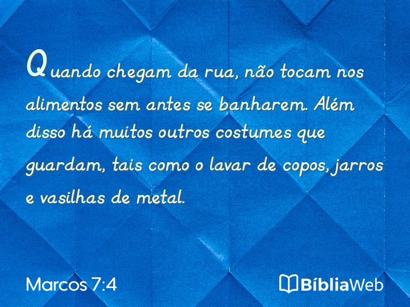 Marcos 7:4 em imagem para compartilhar