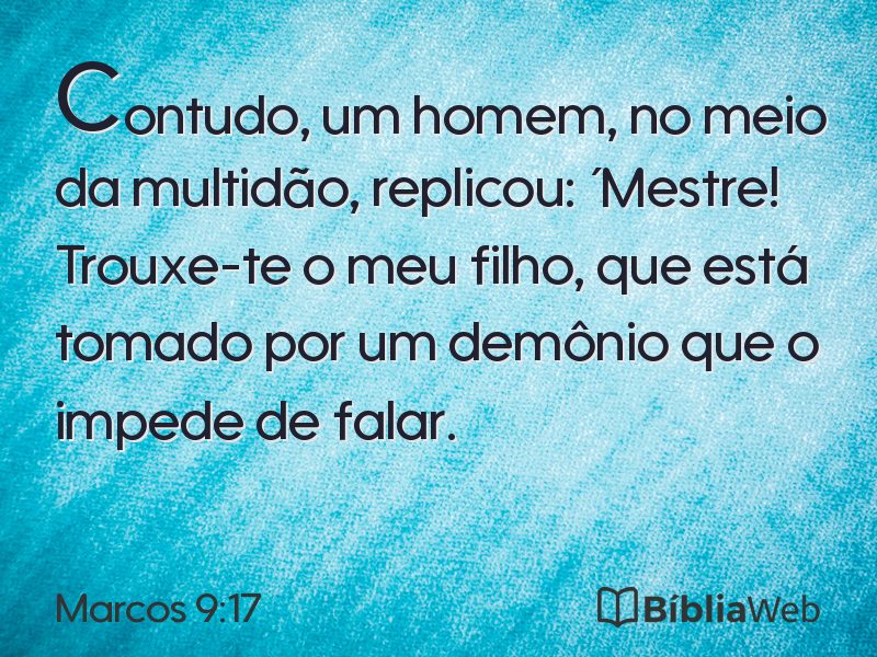 Marcos 9:17 em imagem para compartilhar