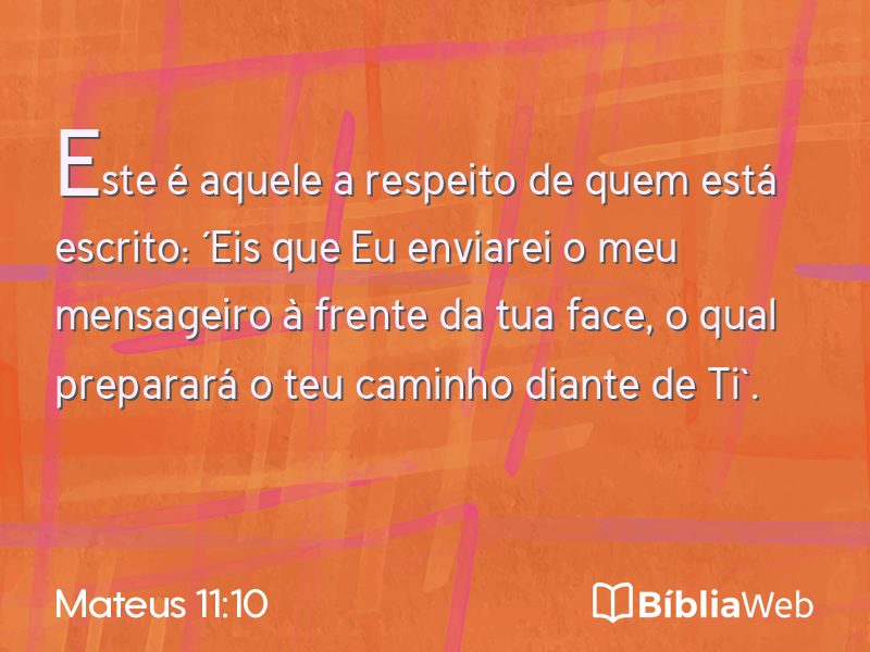 Mateus 11:10 em imagem para compartilhar