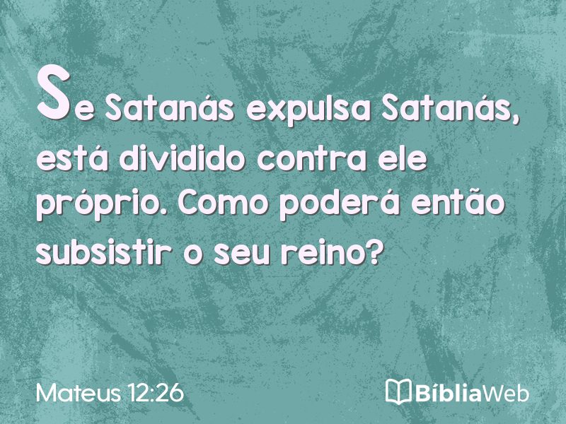 Mateus 12:26 em imagem para compartilhar