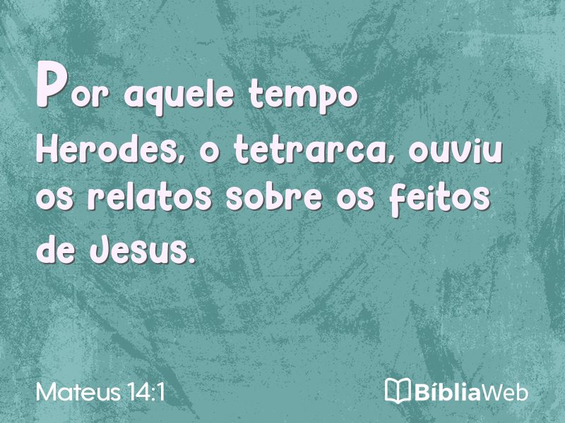 Mateus 14:1 em imagem para compartilhar
