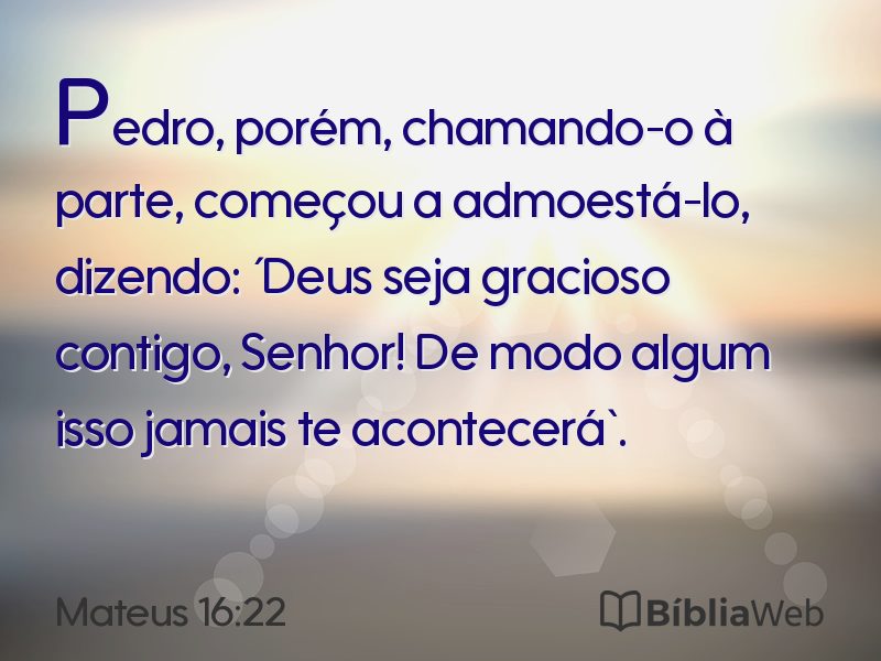 Mateus 16:22 em imagem para compartilhar