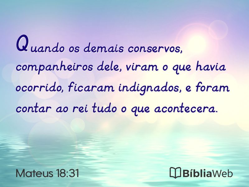 Mateus 18:31 em imagem para compartilhar