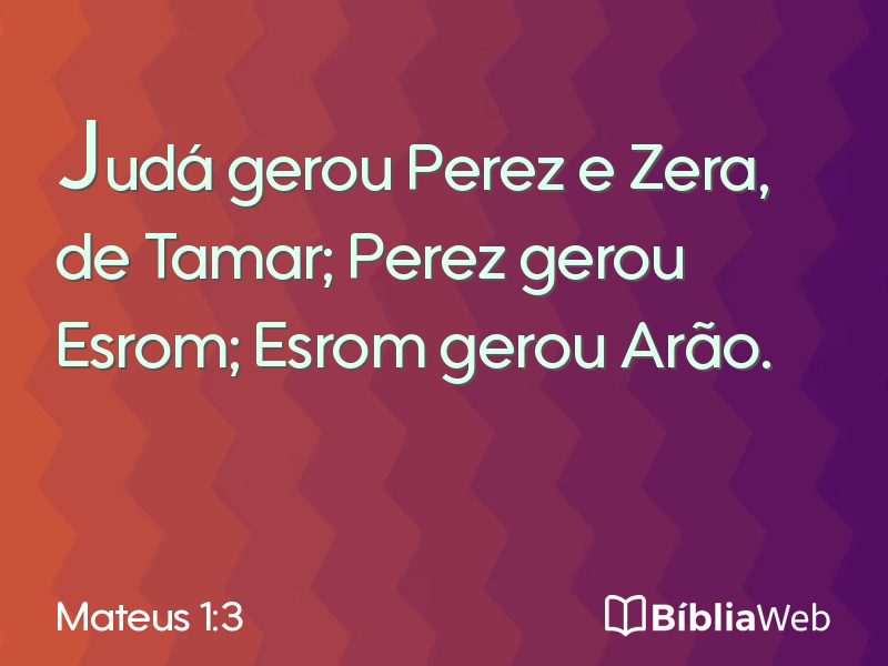 Mateus 1:3 em imagem para compartilhar