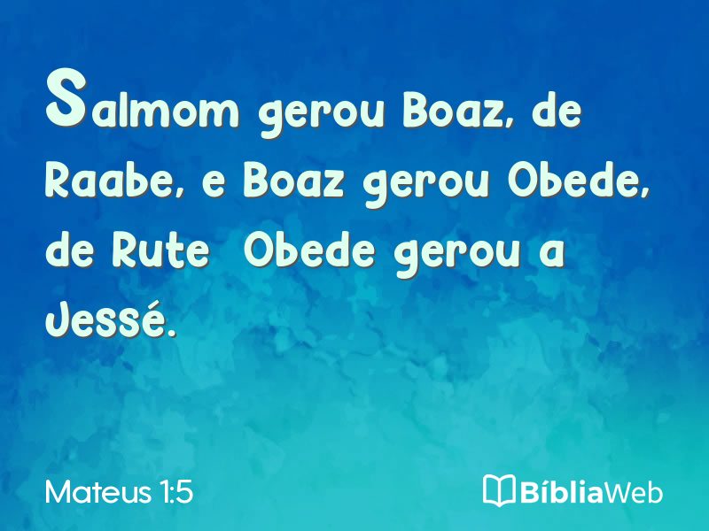 Mateus 1:5 em imagem para compartilhar