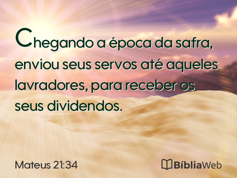 Mateus 21:34 em imagem para compartilhar