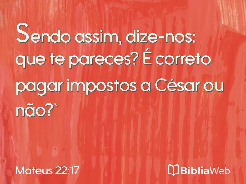 Mateus 22:17 em imagem para compartilhar