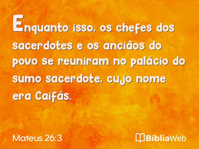 Mateus 26:3 em imagem para compartilhar
