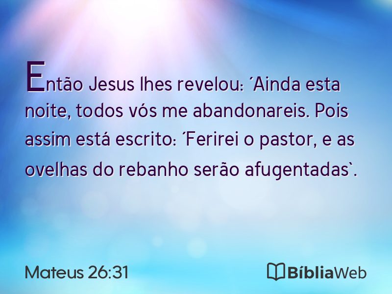 Mateus 26:31 em imagem para compartilhar
