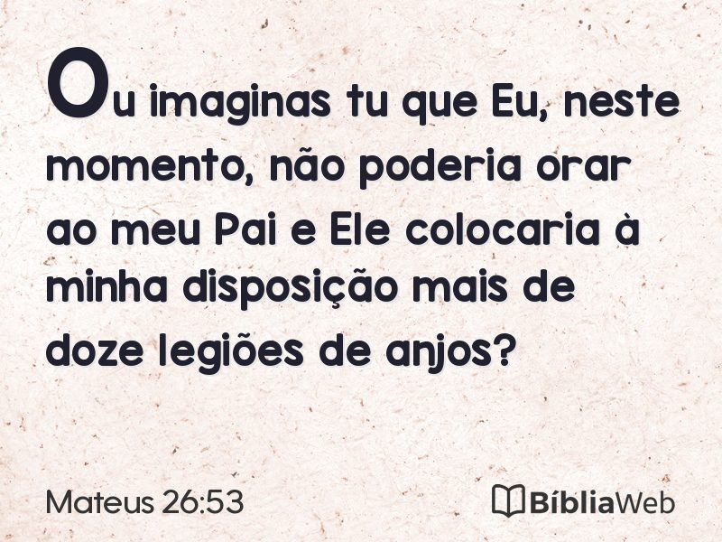 Mateus 26:53 em imagem para compartilhar