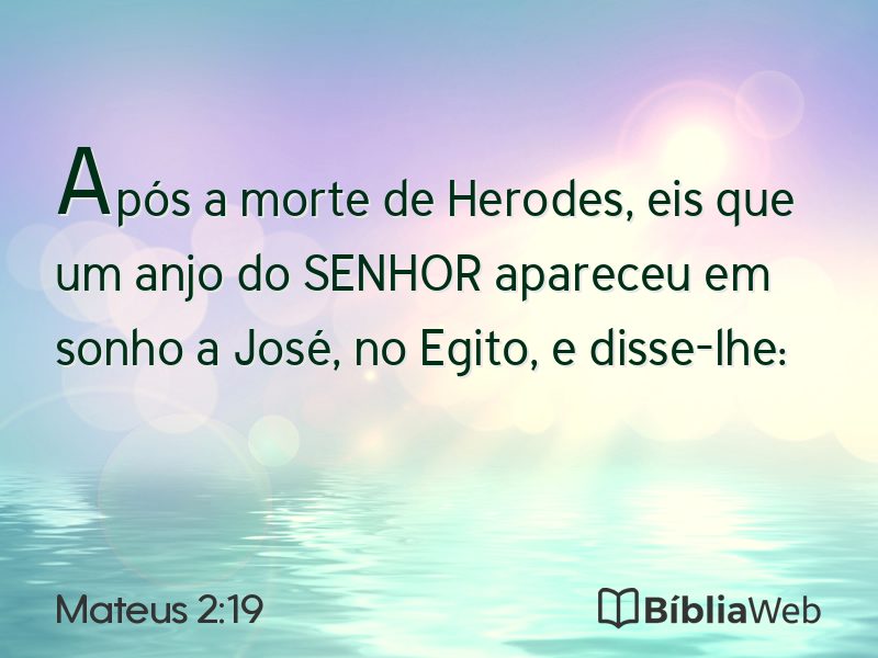 Mateus 2:19 em imagem para compartilhar