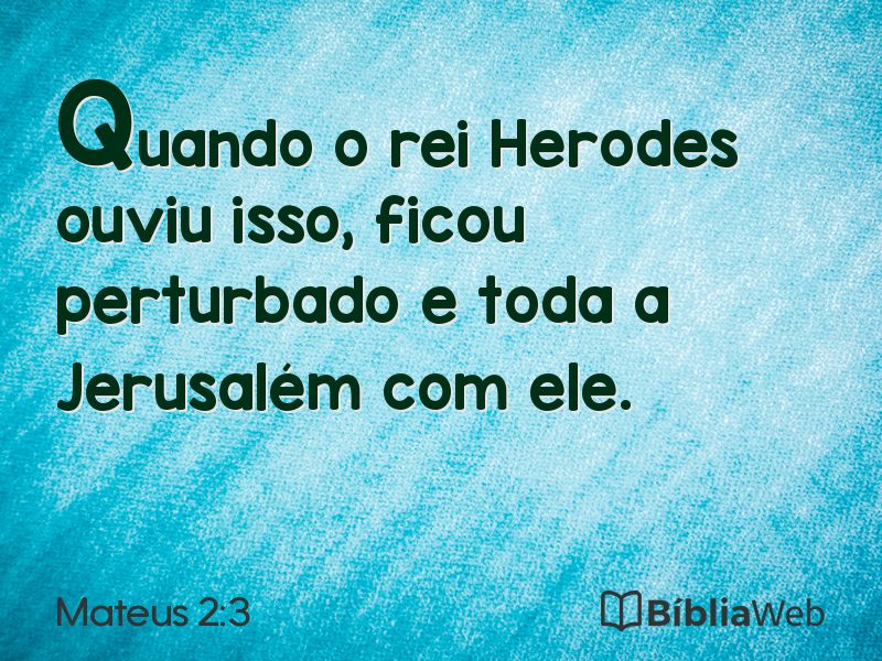 Mateus 2:3 em imagem para compartilhar
