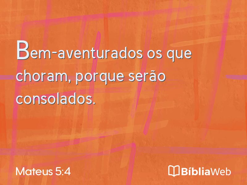 Mateus 5:4 em imagem para compartilhar