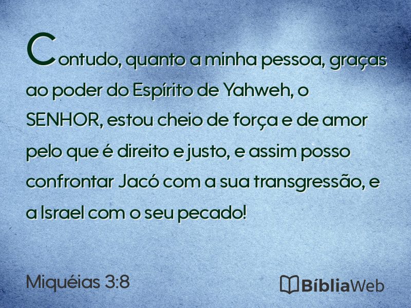 Miquéias 3:8 em imagem para compartilhar