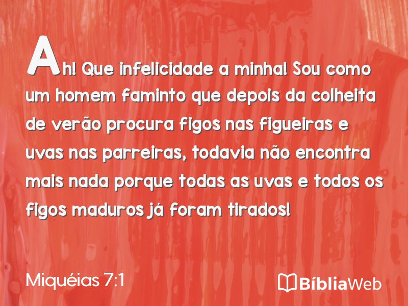 Miquéias 7:1 em imagem para compartilhar