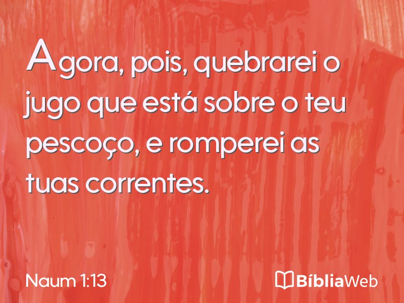 Naum 1:13 em imagem para compartilhar