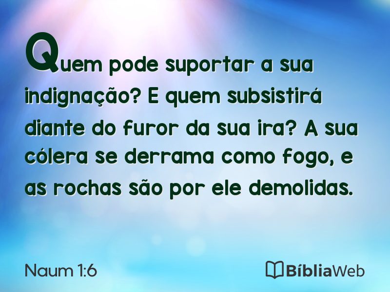 Naum 1:6 em imagem para compartilhar