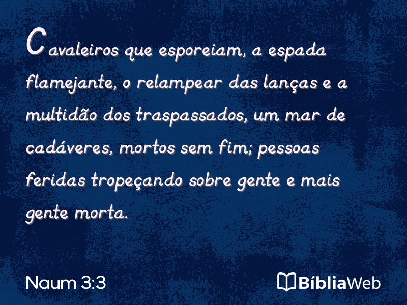 Naum 3:3 em imagem para compartilhar