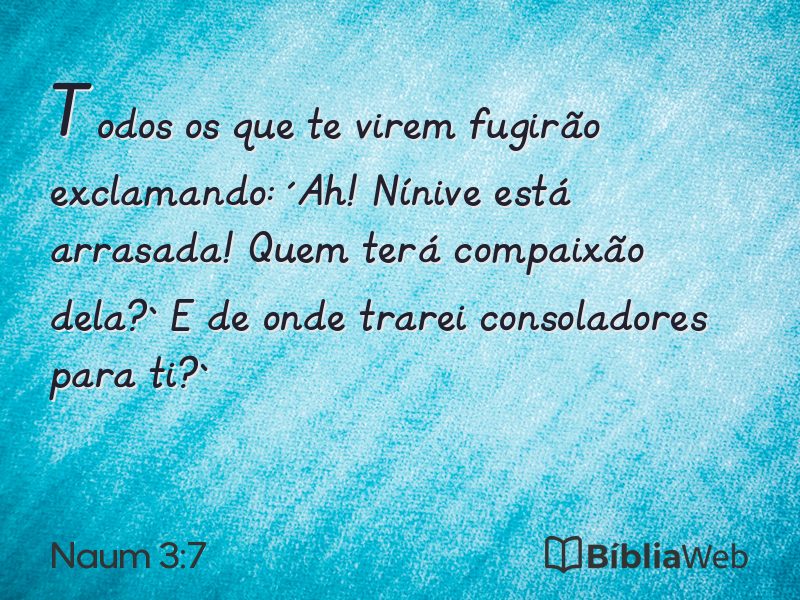 Naum 3:7 em imagem para compartilhar