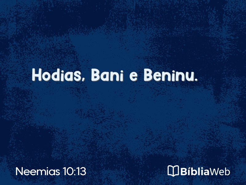 Neemias 10:13 em imagem para compartilhar