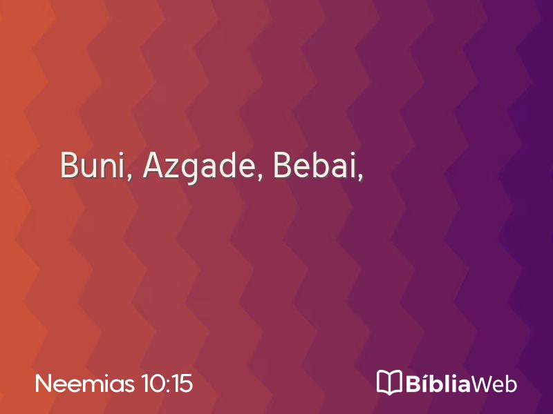 Neemias 10:15 em imagem para compartilhar