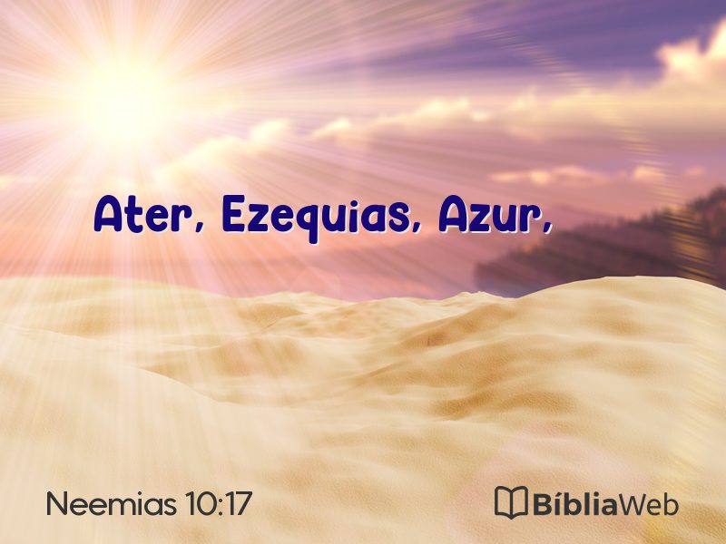 Neemias 10:17 em imagem para compartilhar