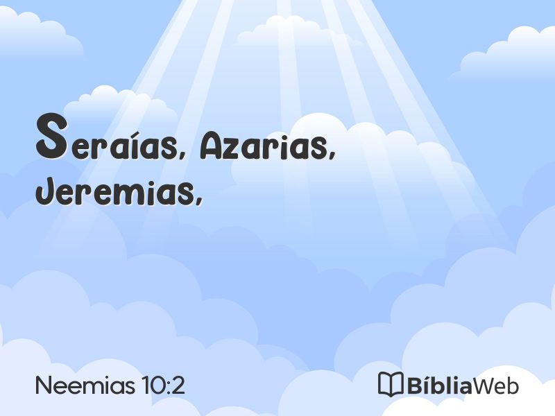 Neemias 10:2 em imagem para compartilhar