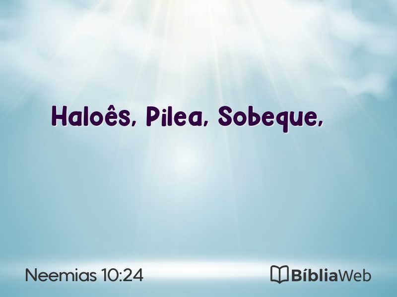 Neemias 10:24 em imagem para compartilhar