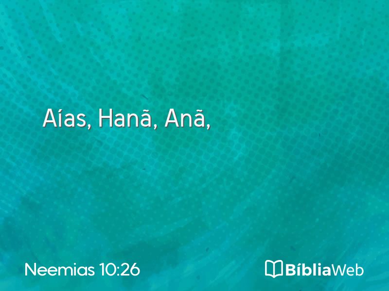 Neemias 10:26 em imagem para compartilhar