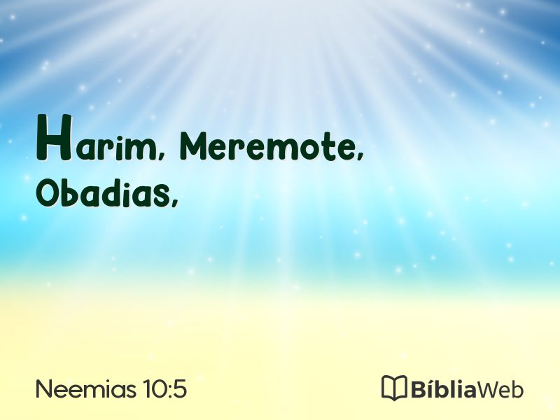 Neemias 10:5 em imagem para compartilhar
