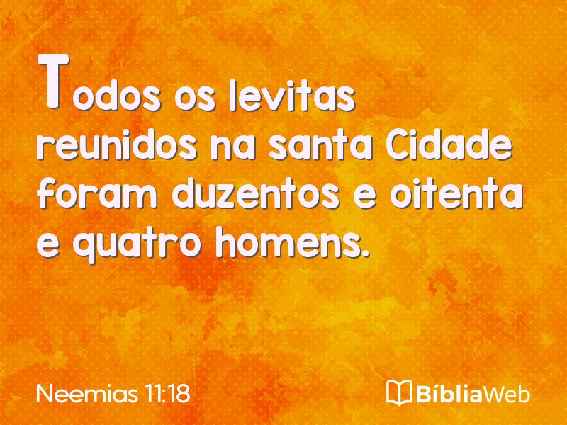 Neemias 11:18 em imagem para compartilhar