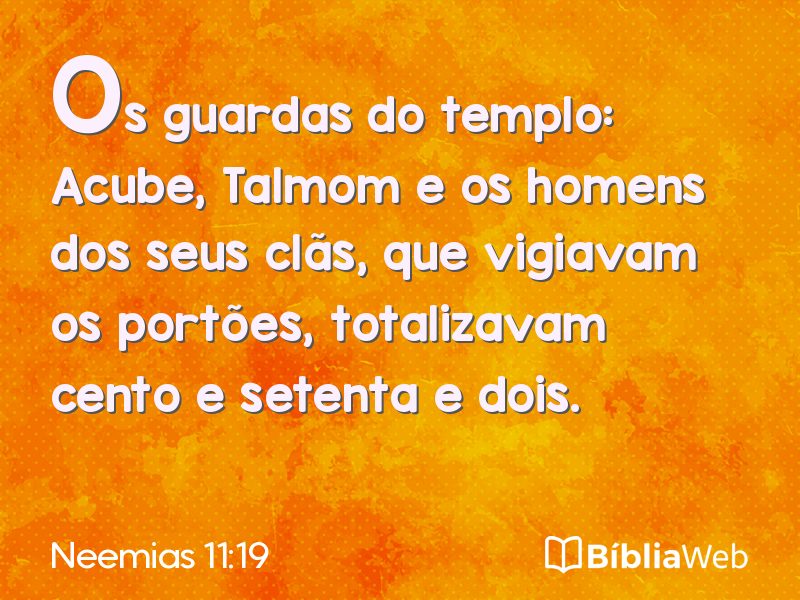 Neemias 11:19 em imagem para compartilhar