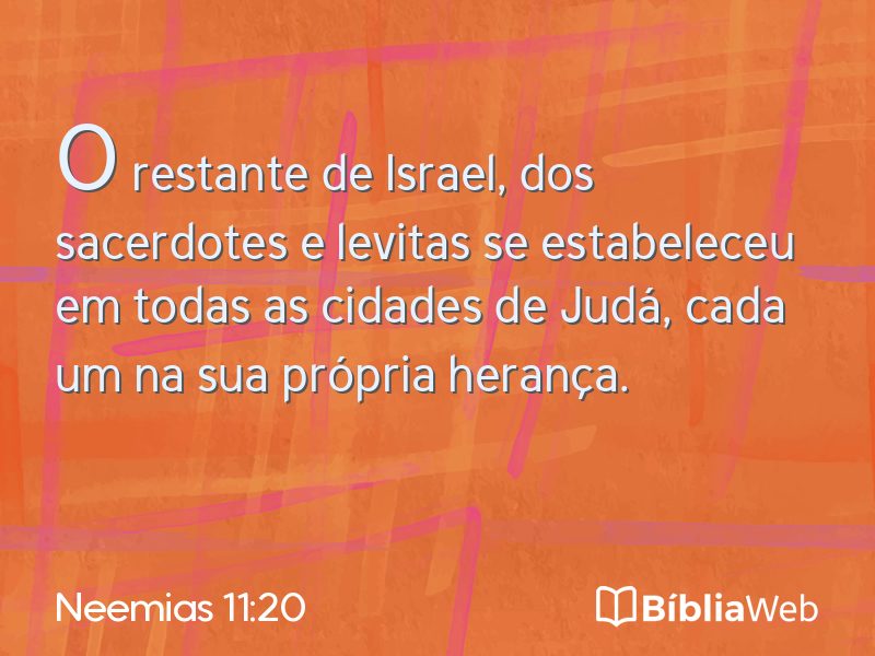 Neemias 11:20 em imagem para compartilhar