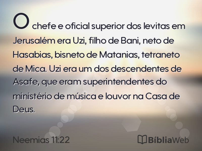 Neemias 11:22 em imagem para compartilhar