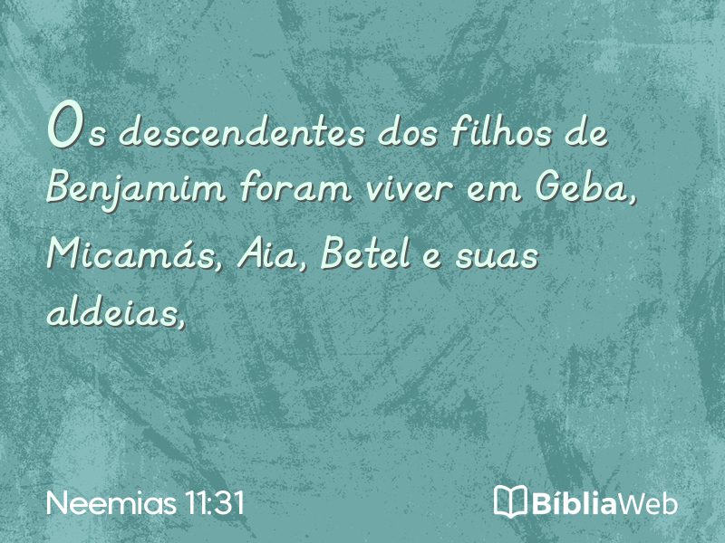 Neemias 11:31 em imagem para compartilhar