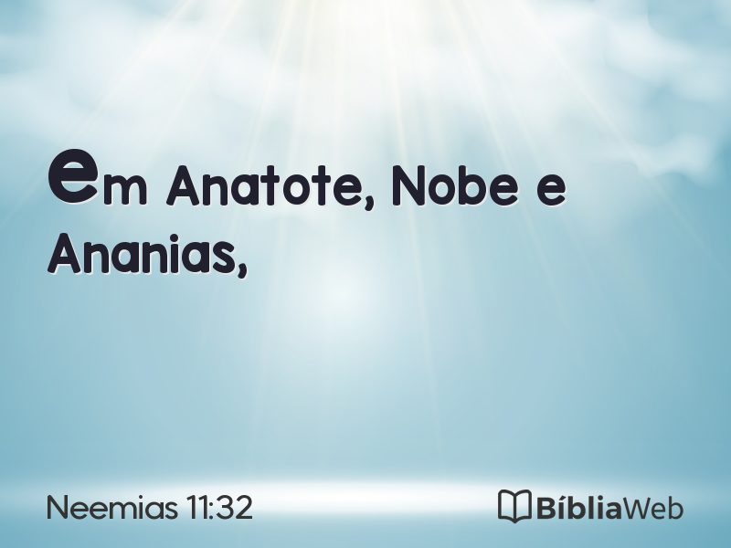 Neemias 11:32 em imagem para compartilhar